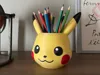Pikachu Pen Cup Holder - 4 plates - 1 per color