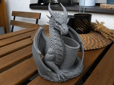 Dragon Guardian Pen Holder