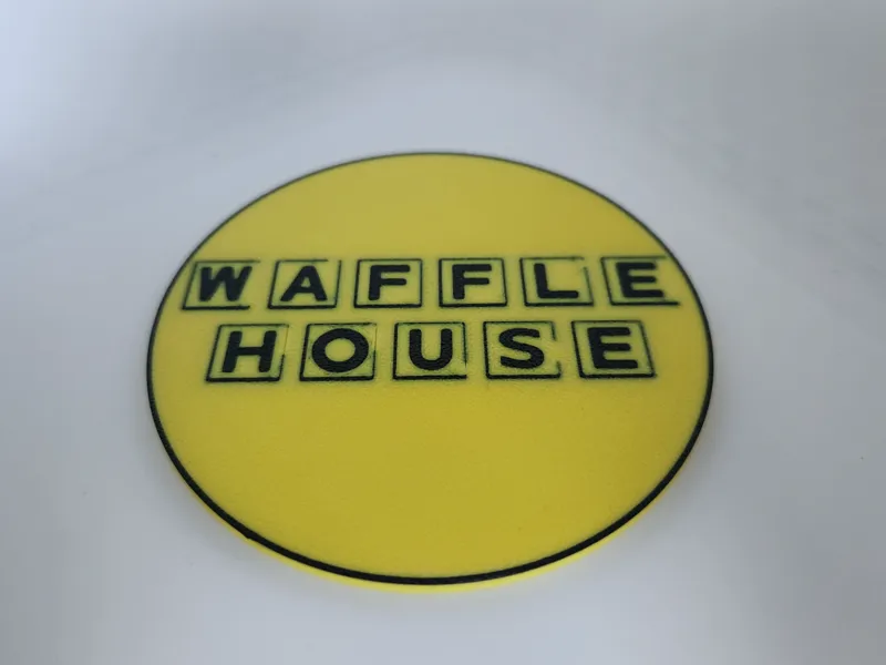 Waffle House coaster set with caddy