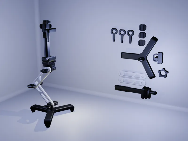 Tripod Articulated Phone Stand Mechanical Desk Arm