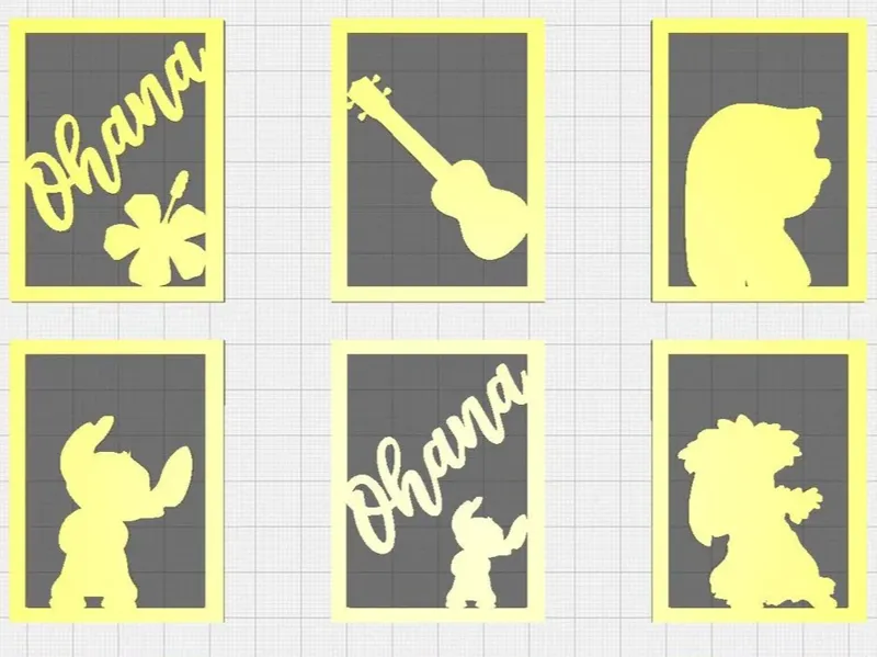 Lilo and Stitch Seasonal Lantern Swappable Panels