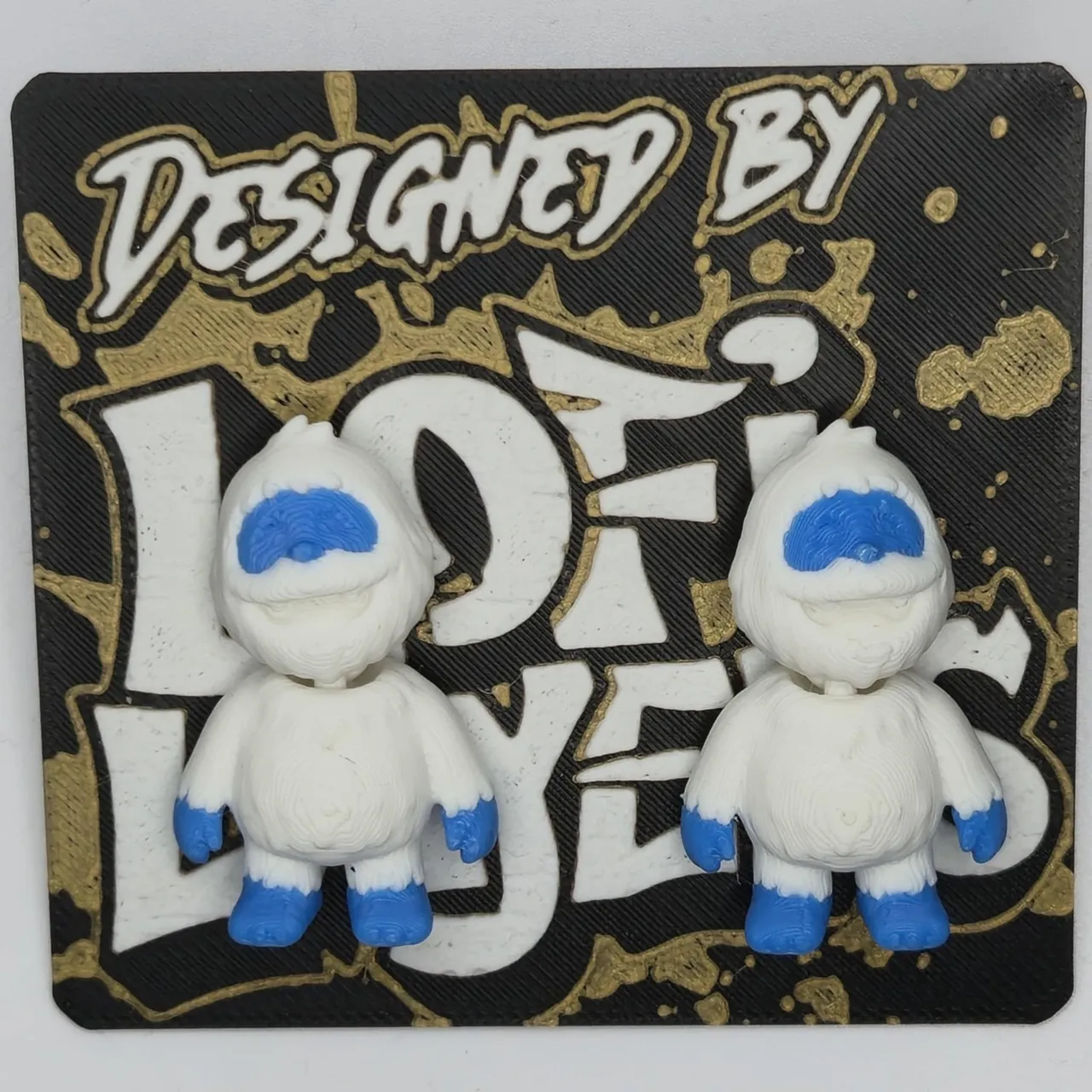 Articulated Bumble the Yeti Earrings view 3