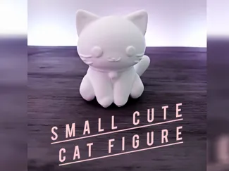 Small Cute Cat Figure