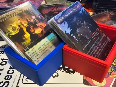 Single Stackable Tray of Card Sorting