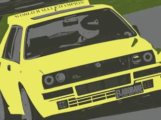 Quadretto Lancia delta HF
