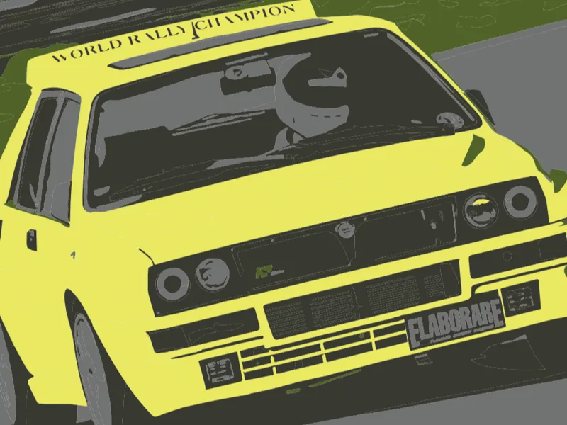 Quadretto Lancia delta HF