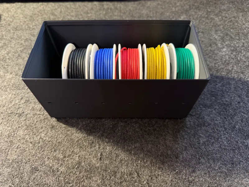 Gridfinity Wire Spool Holder 24mm x 62mm Stackable