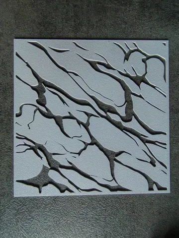 Modelo para impresión 3D: stencil effetto marmo — vista de referencia 2