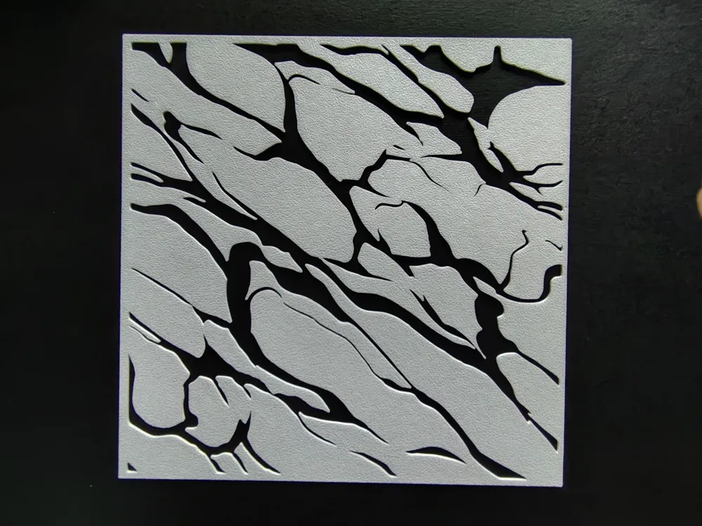 Modelo para impresión 3D: stencil effetto marmo. Referencia del modelo original.