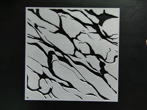 Modelo para impresión 3D: stencil effetto marmo — referencia de MakerWorld