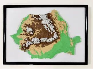 Romania Relief Map