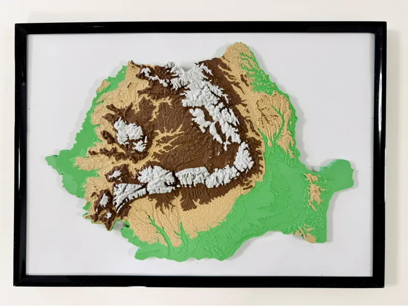 Romania Relief Map