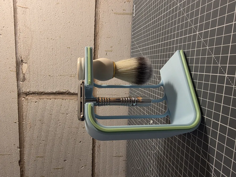 Customisable shaving razor and brush stand by sheybass MakerWorld ...