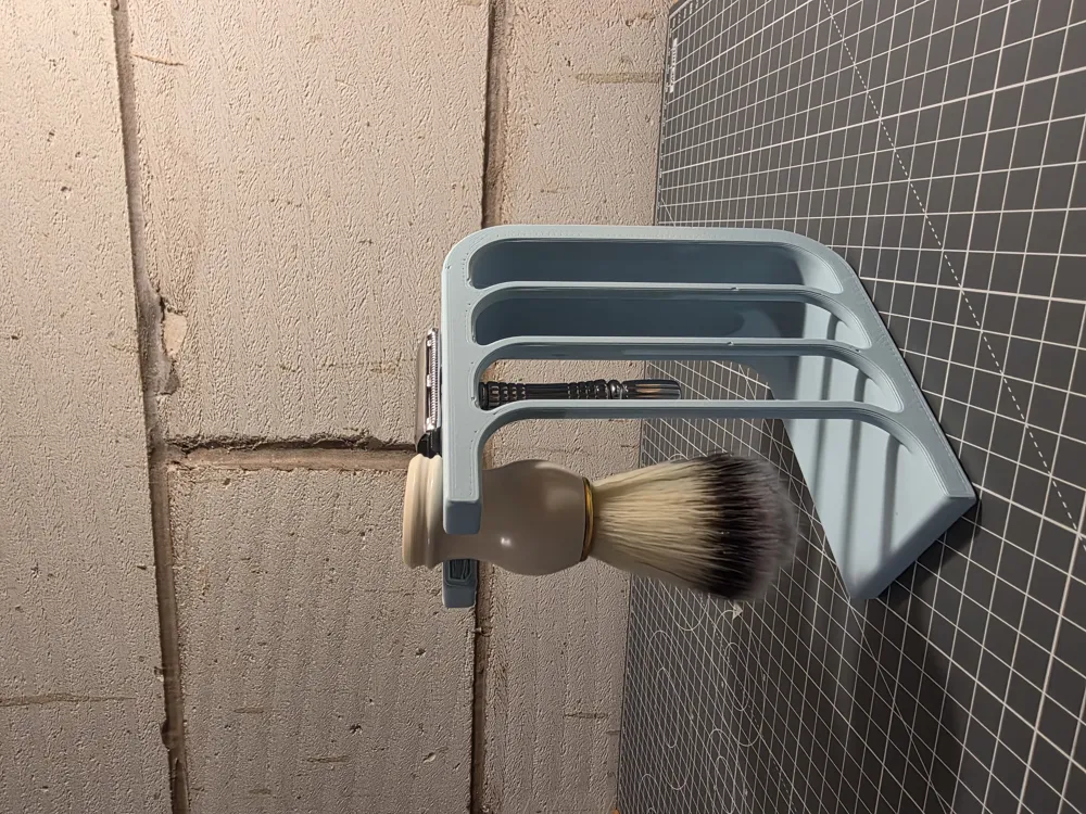 Customisable shaving razor and brush stand by sheybass MakerWorld ...