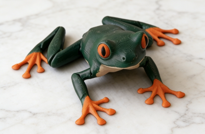 Miniatura 2 do modelo 3D Realistic Flexi Frog