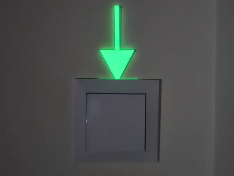 light switch, night-glow indicator