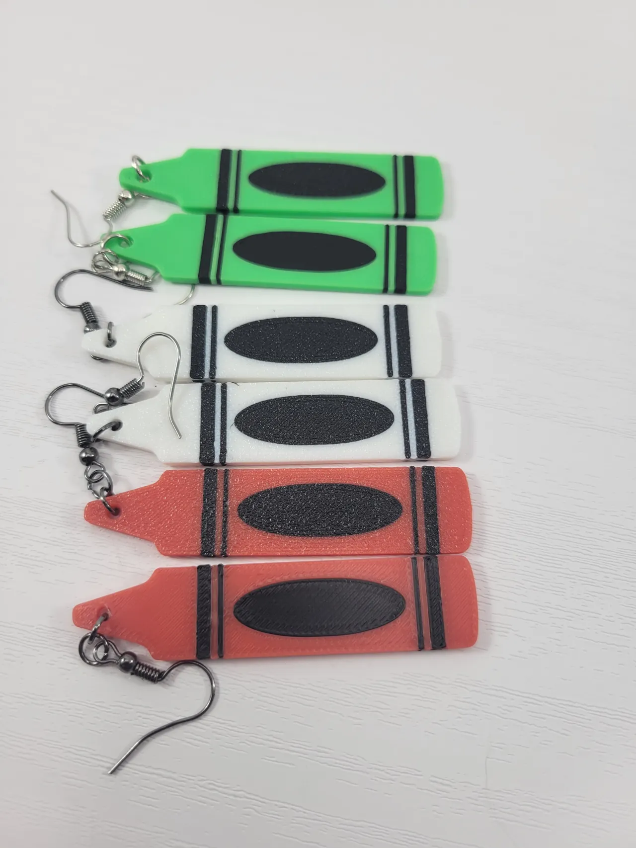 Crayon Earrings for Teacher Appreciation School view 2
