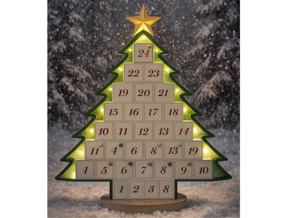 Illuminated Advent Calendar - Free 3D Print Model - MakerWorld