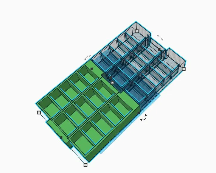Bambu Kleinteile Box Stapelbar