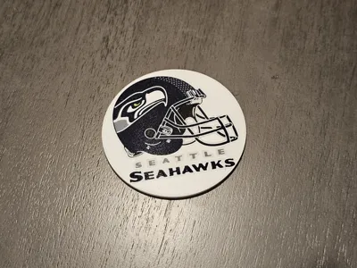 Seattle Seahawks Helmet Coaster - Free 3D Print Model - MakerWorld