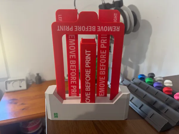 Support pour caches anti-poussière axes XYZ (Bambu A1)