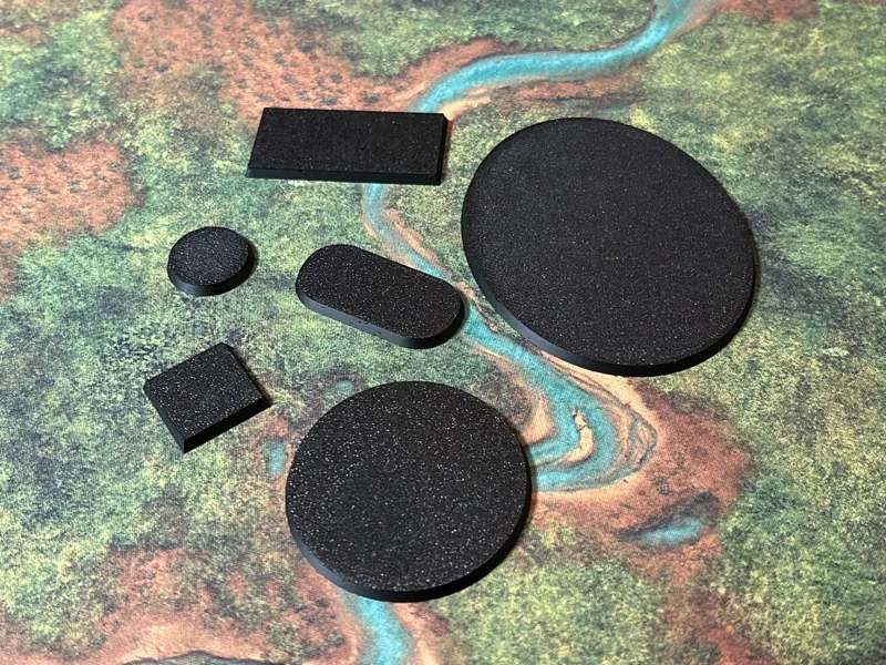 Magnetized Base Set for Tabletop Wargaming