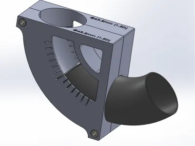 90° 63mm angle tube cutting guide