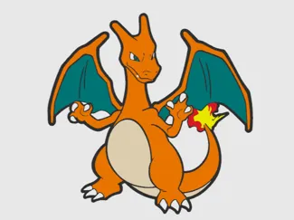 Charizard Croc Charm