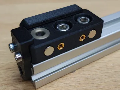 Aluminium Profile 20x20x5 Drill Guide