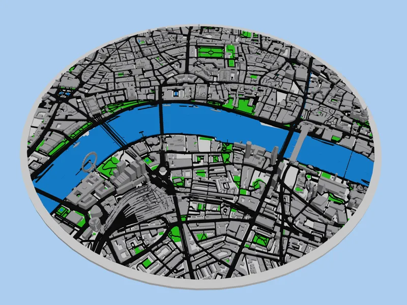 Skyline von London 3D Modell Gift Geschenk Deko