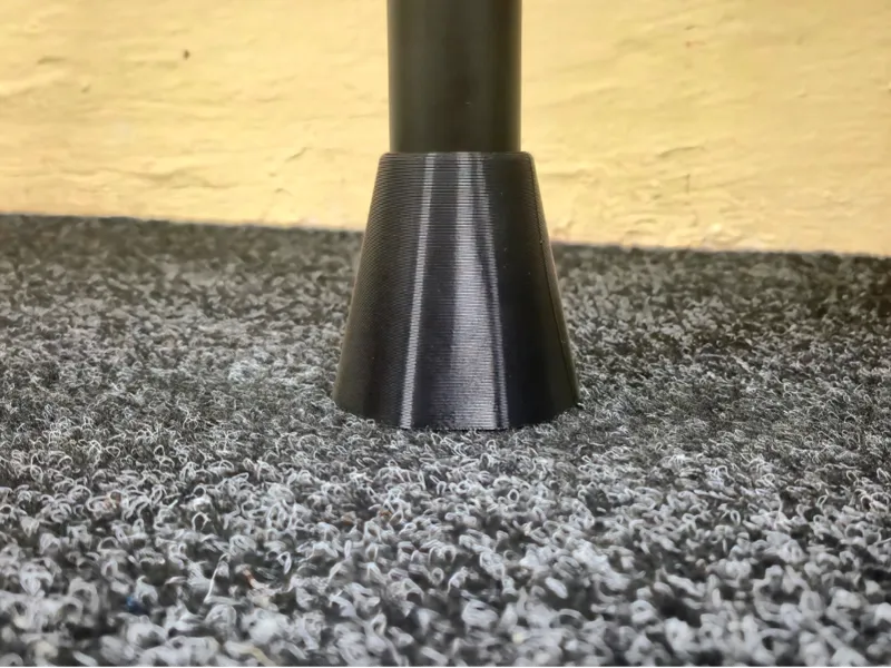 Adjustable table leg cover and base