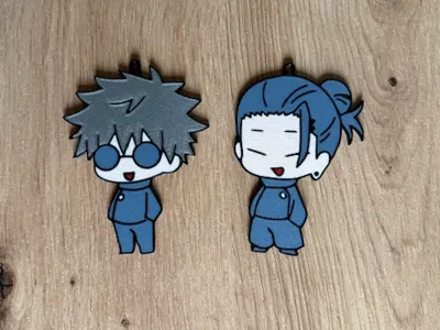 Geto and Gojo Jujutsu Kaisen Keychain