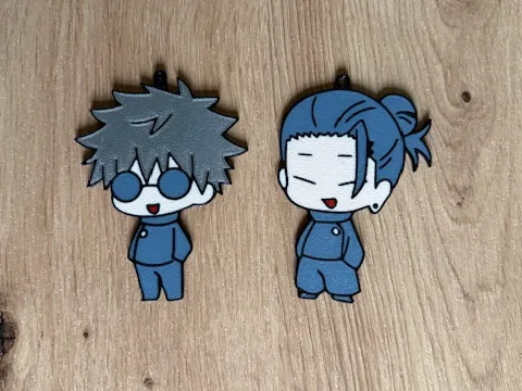Geto et Gojo Jujutsu Kaisen Porte clef