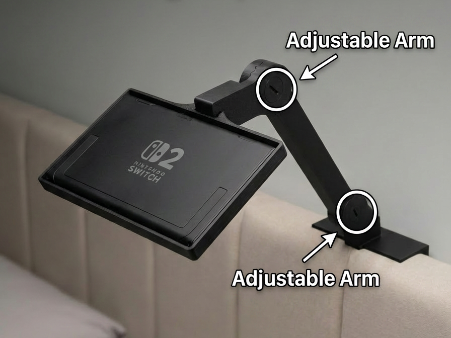 Phone/Switch/OLED/Switch 2 Adjustable Bed Mount
