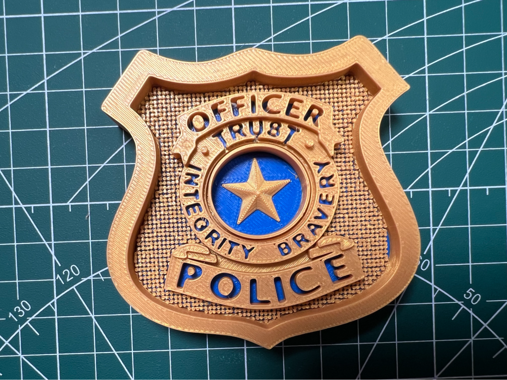 3Dプリント 『ズートピア』ズートピア警察署バッジ（磁石で吸着可能