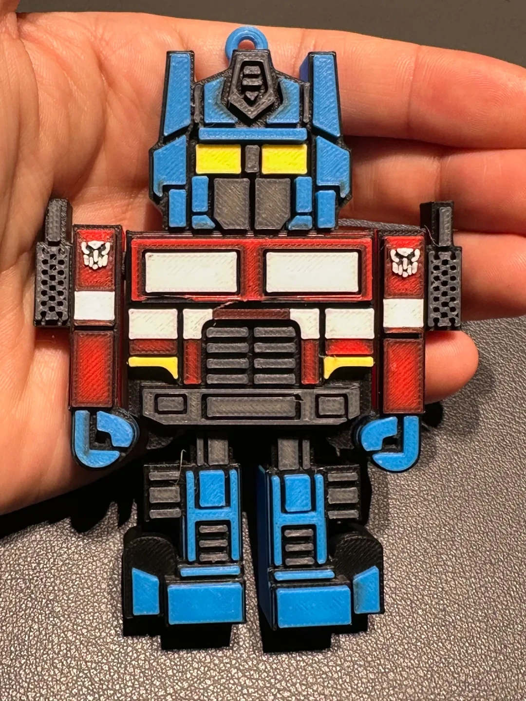 Miniatura 2 do modelo 3D 擎天柱钥匙吊饰