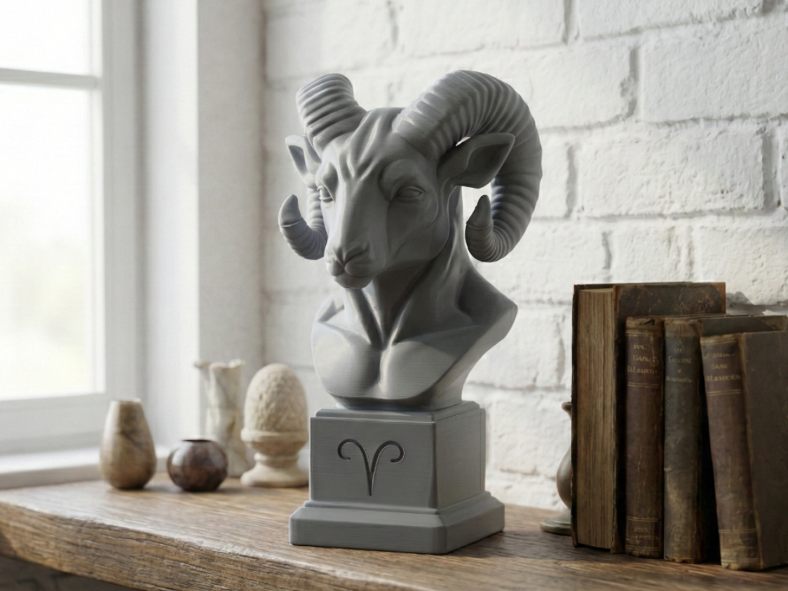 Aries Zodiac Bust - Celestial Collection