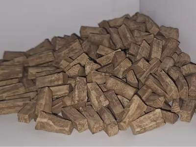 Wood Logs 1/14 Truck Model Building Cargo Diorama