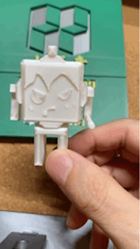 Miniatura 3 do modelo 3D 方块人可动机甲（14克耗材 ）
