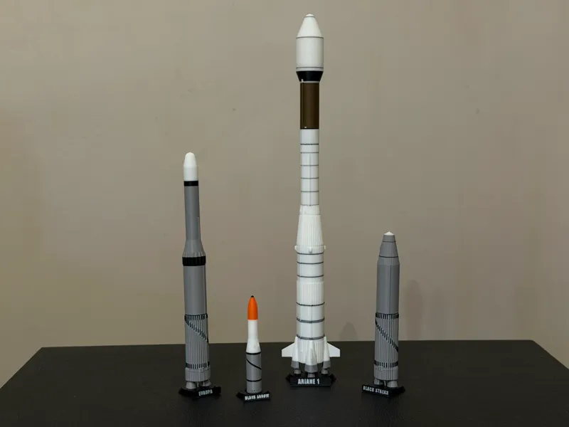 Early European Rocket Garden 1:200 Scale
