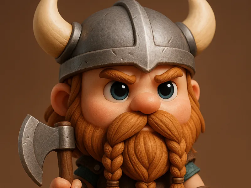 Bjorn the Brave – Chibi Viking Warrior