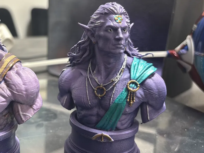 Busts: Dark elf oracle