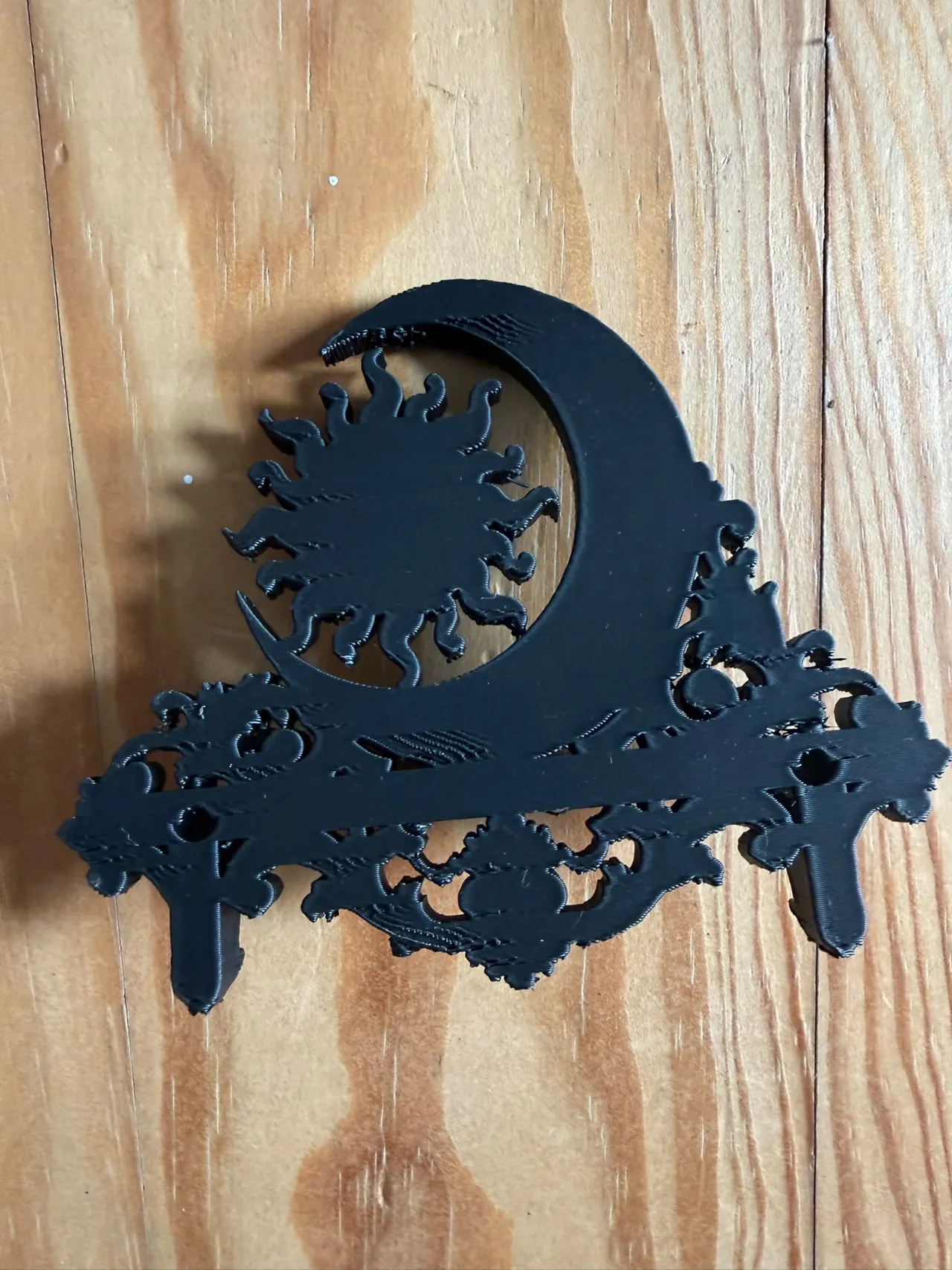 Sun and Moon Celestial Baroque Shelf view 3