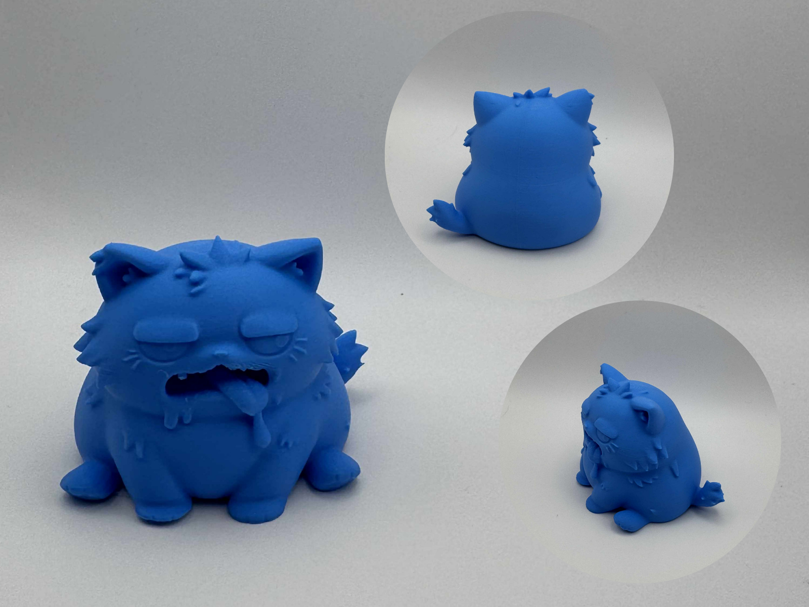 Gross Ugly Kitty – weird sitting cat figurine