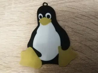 Linux Tux Keychain