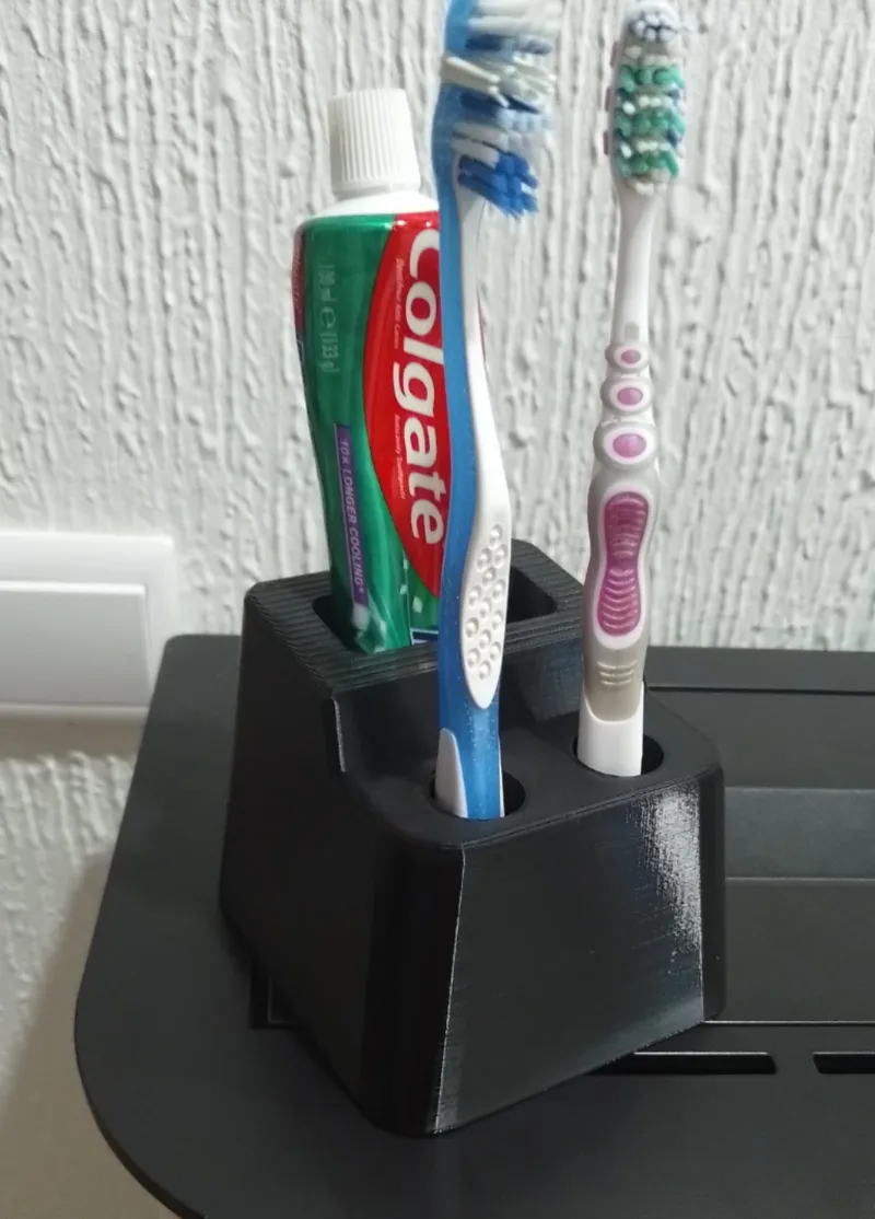 Tooth brush and paste holder