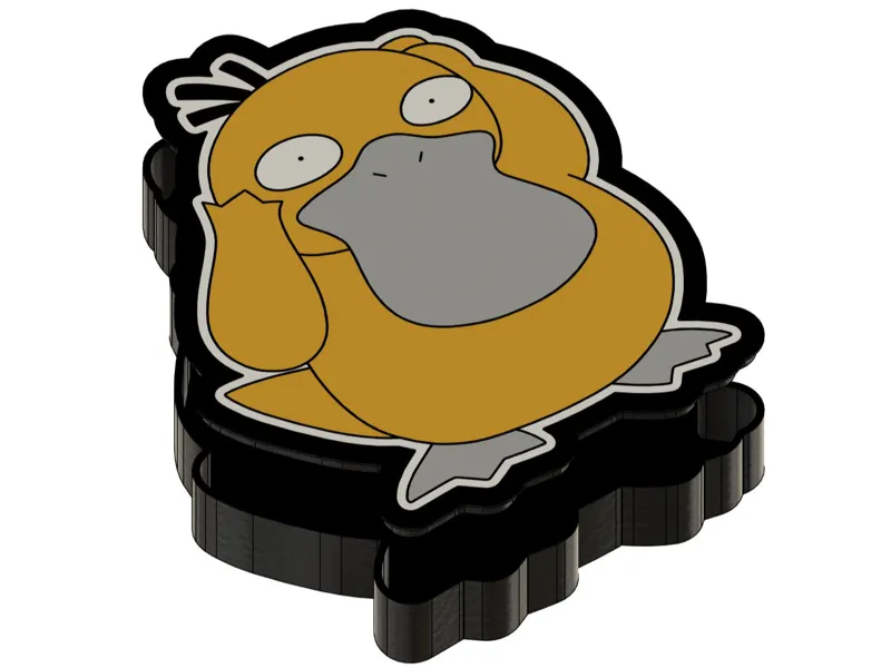 Pokèmon Psyduck Lightbox LED Lamp