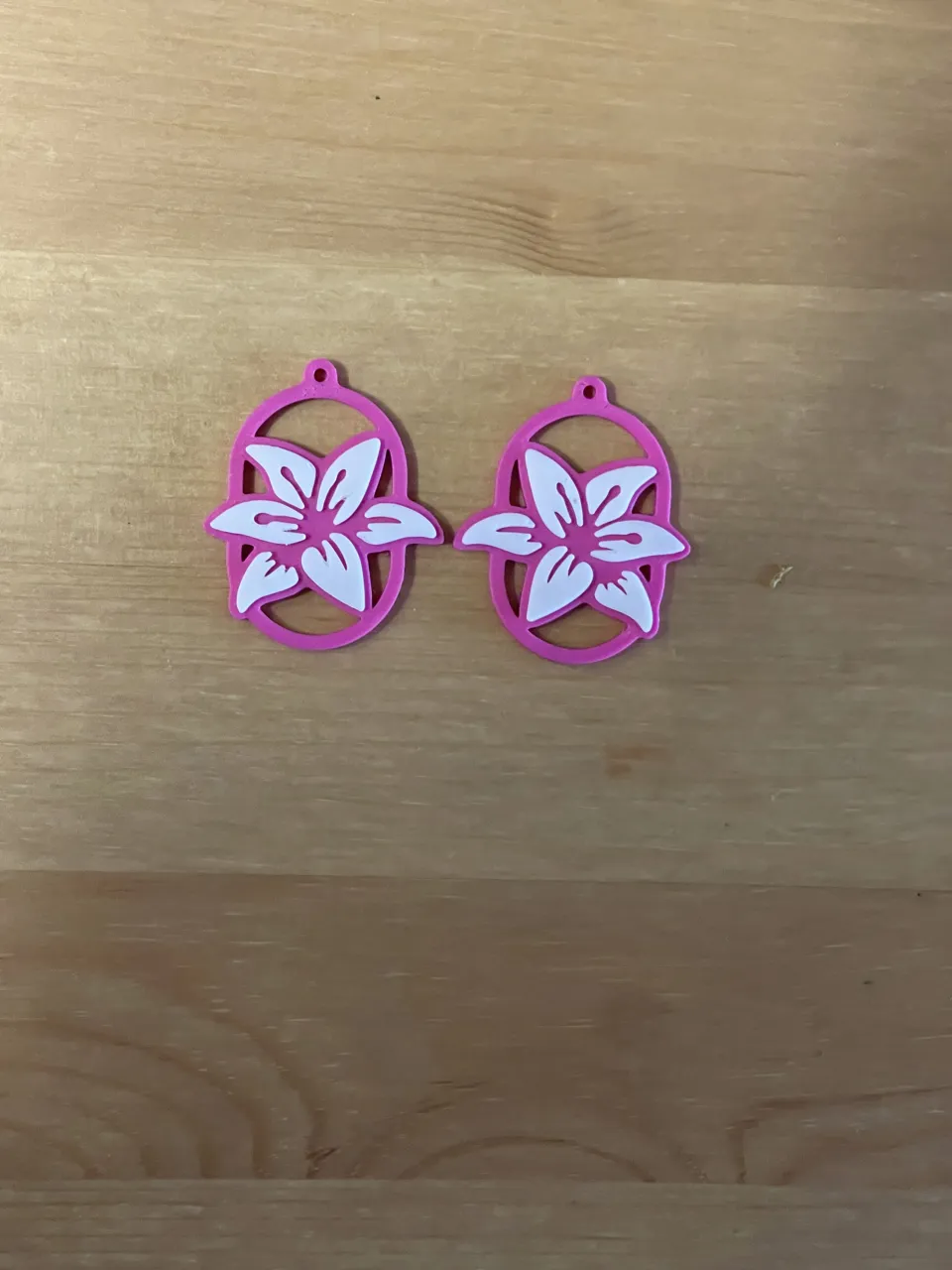 lilies earrings view 2