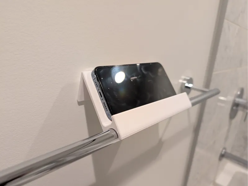 Towel Bar Phone Holder