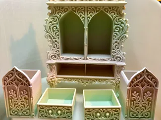 Gothic Bloom Reliquary Cabinet